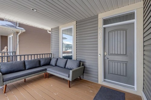 293 Boulder Creek Crescent, Langdon, AB - Outdoor With Deck Patio Veranda With Exterior