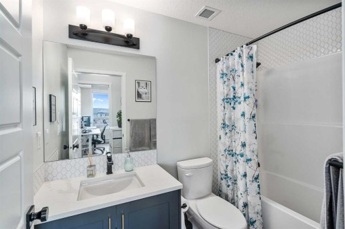 1306-42 Cranbrook Gardens Se, Calgary, AB - Indoor Photo Showing Bathroom