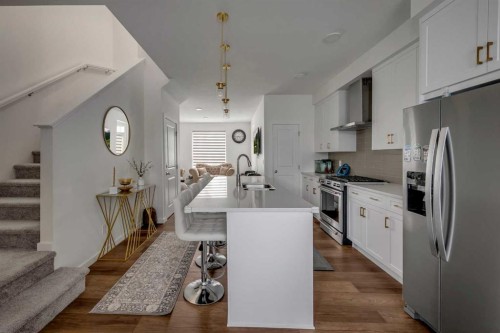 84 Savanna Place Ne, Calgary, AB - Indoor Photo Showing Kitchen With Upgraded Kitchen