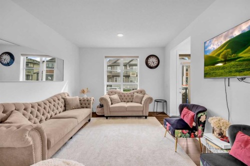 84 Savanna Place Ne, Calgary, AB - Indoor Photo Showing Living Room