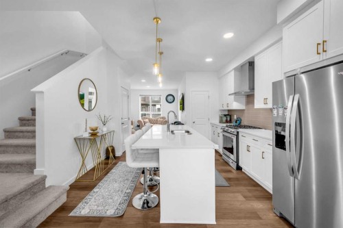 84 Savanna Place Ne, Calgary, AB - Indoor Photo Showing Kitchen With Upgraded Kitchen