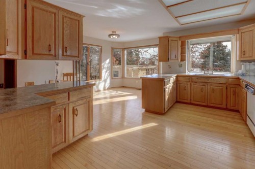 4816 Nelson Road Nw, Calgary, AB - Indoor Photo Showing Kitchen With Double Sink