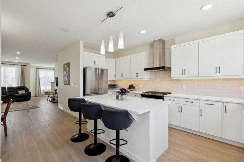 87 Setonstone Landing Se, Calgary, AB - Indoor Photo Showing Kitchen With Upgraded Kitchen