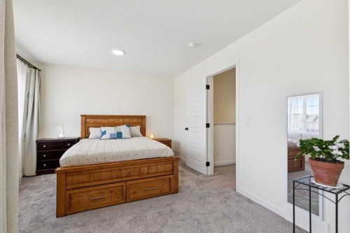 87 Setonstone Landing Se, Calgary, AB - Indoor Photo Showing Bedroom