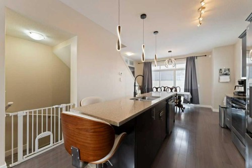 154 Redstone View Ne, Calgary, AB - Indoor Photo Showing Kitchen With Double Sink With Upgraded Kitchen