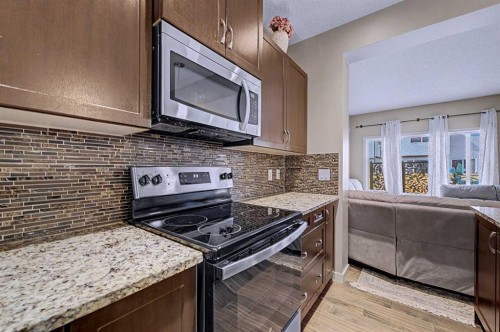 80 Chaparral Valley Crescent Se, Calgary, AB - Indoor Photo Showing Kitchen