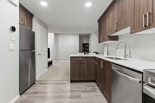 109 Mallard Grove Se, Calgary, AB - Indoor Photo Showing Kitchen With Stainless Steel Kitchen With Double Sink With Upgraded Kitchen