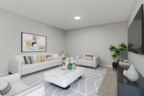 109 Mallard Grove Se, Calgary, AB - Indoor Photo Showing Living Room