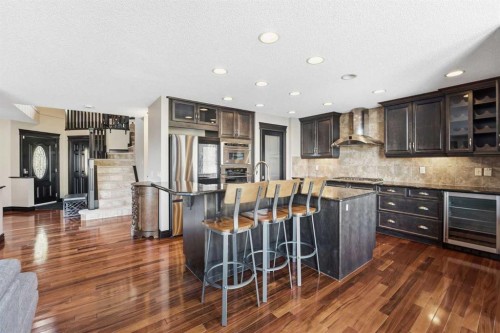 224 Everbrook Way Sw, Calgary, AB - Indoor Photo Showing Kitchen With Stainless Steel Kitchen With Upgraded Kitchen