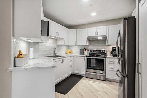 2111 Millrise Point Sw, Calgary, AB - Indoor Photo Showing Kitchen With Stainless Steel Kitchen With Upgraded Kitchen