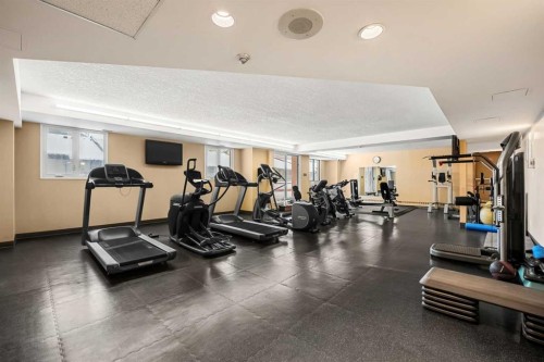 1209-738 3 Avenue Sw, Calgary, AB - Indoor Photo Showing Gym Room