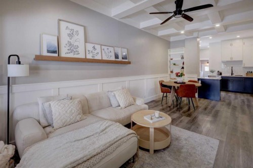 2307 15A Street Se, Calgary, AB - Indoor Photo Showing Living Room