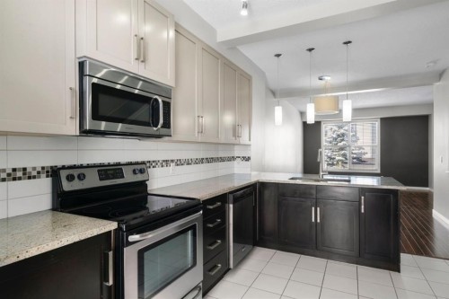 78 New Brighton Landing Se, Calgary, AB - Indoor Photo Showing Kitchen With Stainless Steel Kitchen With Upgraded Kitchen