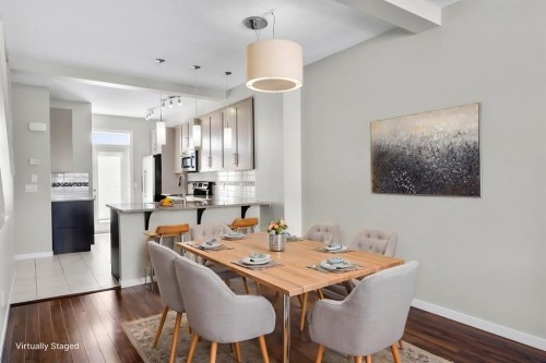 78 New Brighton Landing Se, Calgary, AB - Indoor Photo Showing Dining Room