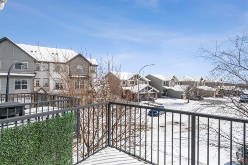 78 New Brighton Landing Se, Calgary, AB - Outdoor With Balcony