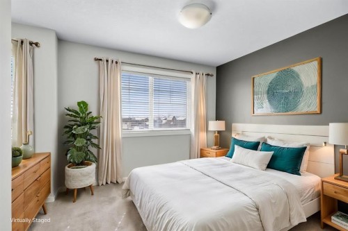 78 New Brighton Landing Se, Calgary, AB - Indoor Photo Showing Bedroom