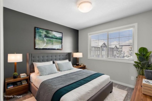 78 New Brighton Landing Se, Calgary, AB - Indoor Photo Showing Bedroom
