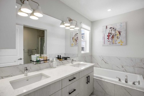 234 Magnolia Way Se, Calgary, AB - Indoor Photo Showing Bathroom