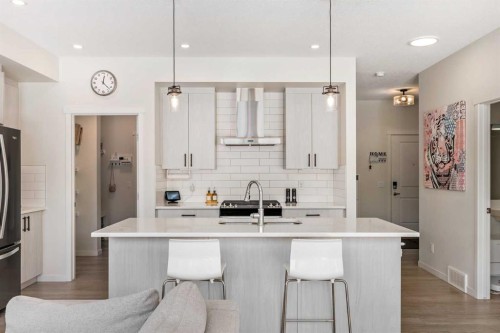 234 Magnolia Way Se, Calgary, AB - Indoor Photo Showing Kitchen With Upgraded Kitchen