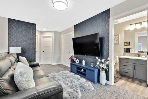 3675 Cornerstone Boulevard Ne, Calgary, AB - Indoor Photo Showing Living Room