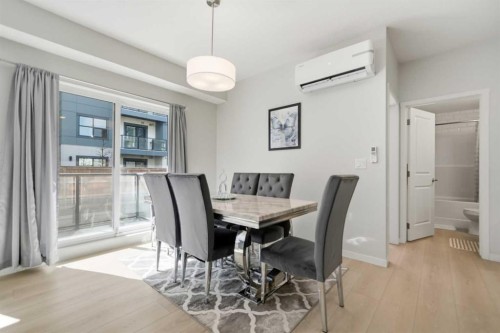 6105-20295 Seton Way Se, Calgary, AB - Indoor Photo Showing Dining Room