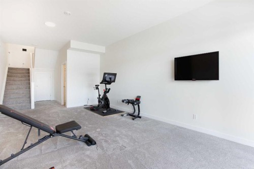 152 Cranbrook Gardens Se, Calgary, AB - Indoor Photo Showing Gym Room