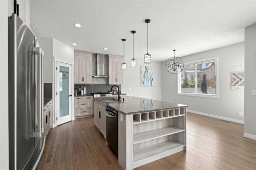 44 Cimarron Springs Circle, Okotoks, AB - Indoor Photo Showing Kitchen With Upgraded Kitchen