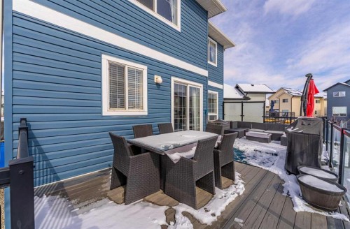 217 Bayside Place Sw, Airdrie, AB - Outdoor With Deck Patio Veranda With Exterior