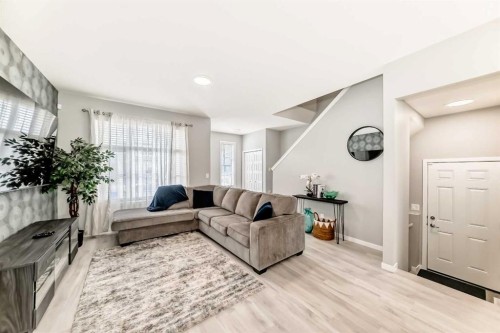 220 Cornerstone Grove Ne, Calgary, AB - Indoor Photo Showing Living Room