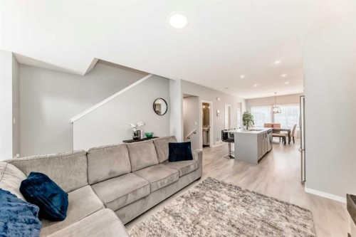 220 Cornerstone Grove Ne, Calgary, AB - Indoor Photo Showing Living Room