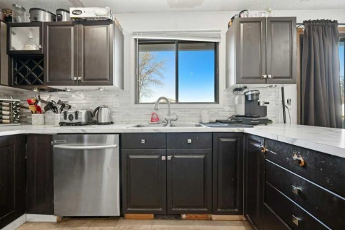 228 Castleridge Drive Ne, Calgary, AB - Indoor Photo Showing Kitchen With Double Sink With Upgraded Kitchen