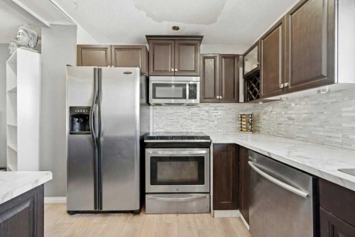 228 Castleridge Drive Ne, Calgary, AB - Indoor Photo Showing Kitchen With Stainless Steel Kitchen With Upgraded Kitchen