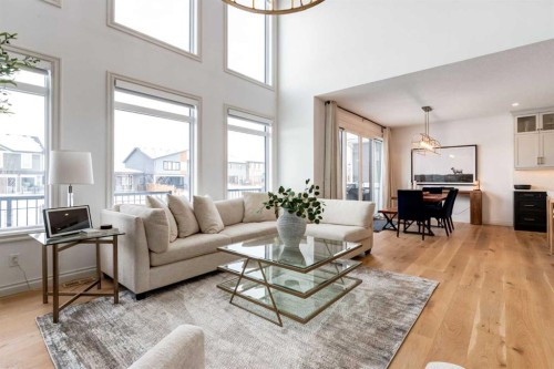 34 Rowmont Grove Nw, Calgary, AB - Indoor Photo Showing Living Room