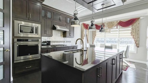 47 Saddlelake Way Ne, Calgary, AB - Indoor Photo Showing Kitchen With Upgraded Kitchen