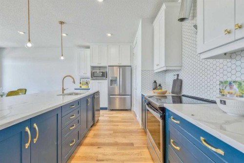 8320 Mayday Link Sw, Edmonton, AB - Indoor Photo Showing Kitchen With Upgraded Kitchen