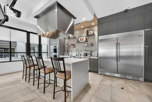 407-122 Mahogany Centre Se, Calgary, AB - Indoor Photo Showing Kitchen With Upgraded Kitchen