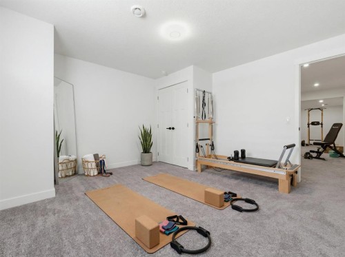 103 Oakmere Green, Chestermere, AB - Indoor Photo Showing Gym Room