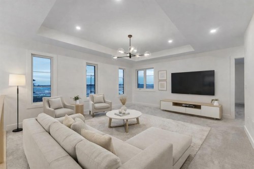 153 Waterford Passage, Chestermere, AB - Indoor Photo Showing Living Room