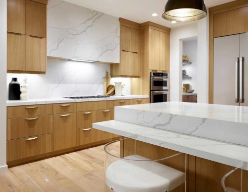 42 Setonridge Way Se, Calgary, AB - Indoor Photo Showing Kitchen With Upgraded Kitchen