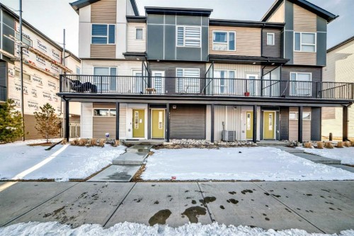 263 Redstone Boulevard Ne, Calgary, AB - Outdoor With Balcony With Facade