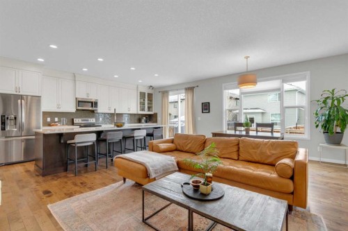 2052 Brightoncrest Green Se, Calgary, AB - Indoor Photo Showing Living Room