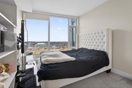1703-510 6 Avenue Se, Calgary, AB - Indoor Photo Showing Bedroom