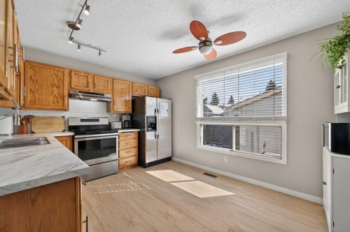 81 Queen Anne Close Se, Calgary, AB - Indoor Photo Showing Kitchen