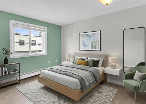 210-1602 11 Avenue Sw, Calgary, AB - Indoor Photo Showing Bedroom