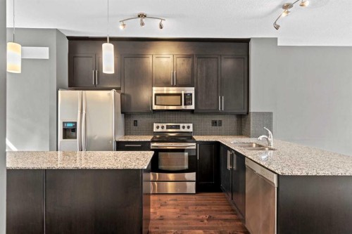 410 Skyview Point Place Ne, Calgary, AB - Indoor Photo Showing Kitchen With Stainless Steel Kitchen With Double Sink With Upgraded Kitchen