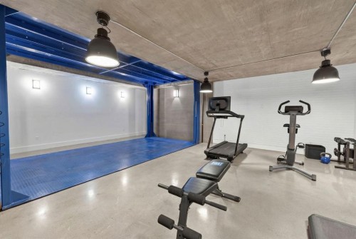 31 Windsor Crescent Sw, Calgary, AB - Indoor Photo Showing Gym Room