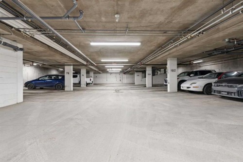 9205-101 Sunset Drive, Cochrane, AB - Indoor Photo Showing Garage