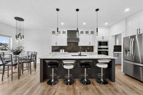 67 Lakes Estates Circle, Strathmore, AB - Indoor Photo Showing Kitchen With Upgraded Kitchen
