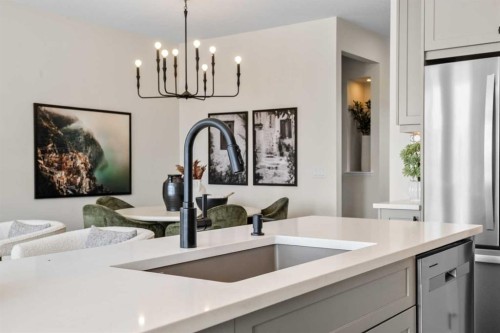 203 Huxland Path Ne, Calgary, AB - Indoor Photo Showing Kitchen