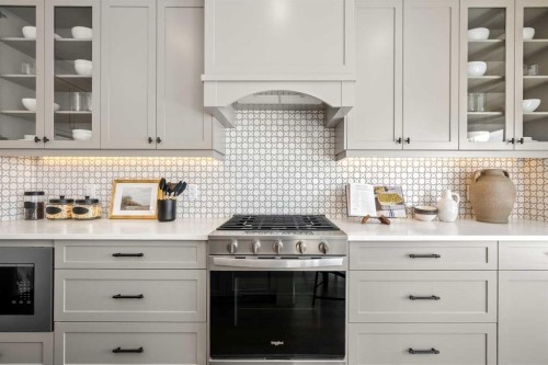 203 Huxland Path Ne, Calgary, AB - Indoor Photo Showing Kitchen With Upgraded Kitchen